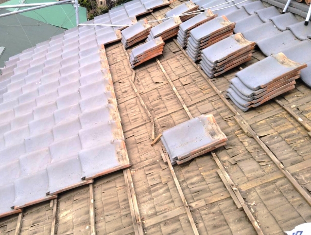 葺き直し工事の流れ